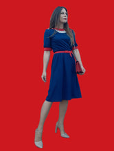 Charger l'image dans la galerie, Robe vintage Lydia - Empiècement filet. Taille S, 36, 38