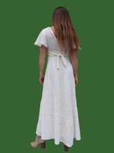 Charger l'image dans la galerie, Robe vintage Ella - Romantique, blanche. Taille XS, 34, 36