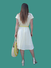 Charger l'image dans la galerie, Robe vintage Léna - Col brodé. Taille M, 38, 40. Fabriqué en France