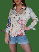Charger l'image dans la galerie, Chemisier "Seconde" Anissa - Pure soie pastel romantique. Taille M, 38, 40. Gérard Darel. Made in France