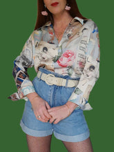 Charger l'image dans la galerie, Chemisier "Seconde" Anissa - Pure soie pastel romantique. Taille M, 38, 40. Gérard Darel. Made in France