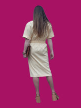 Charger l'image dans la galerie, Robe vintage Diane - Jaune clair. Taille XL, 42, 44. Fabriqué en France