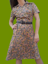 Charger l'image dans la galerie, Robe vintage Sacha - Col pelle à tarte. Taille S, 36, 38