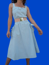 Charger l'image dans la galerie, Robe vintage Valériane - En coton. Taille M, 38, 40. Fabriqué en France