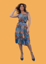 Charger l'image dans la galerie, Robe vintage Adélie - Imprimé Tropical. Taille M, 38, 40