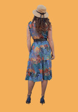 Charger l'image dans la galerie, Robe vintage Adélie - Imprimé Tropical. Taille M, 38, 40