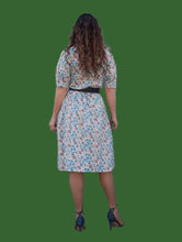 Charger l'image dans la galerie, Robe vintage Dorine - Imprimé floral. Taille M, 38, 40. Fabriqué en France