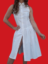 Charger l'image dans la galerie, Robe chemise vintage Camélia - Toute boutonnée. Taille S, 36, 38. Fabriqué en France