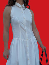 Charger l'image dans la galerie, Robe chemise vintage Camélia - Toute boutonnée. Taille S, 36, 38. Fabriqué en France