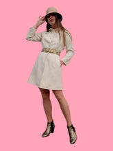 Charger l'image dans la galerie, Manteau vintage Charlène - Blanc cassé. Taille XS, 34, 36. Pierre Cardin Paris.