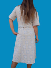 Charger l'image dans la galerie, Robe vintage Stella - Damier bleu. Taille XXXL, 46, 48. Fabriqué en France.