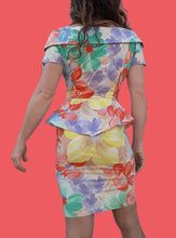 Charger l'image dans la galerie, Robe vintage Hélène - A basques. Taille S, 36, 38. Fabriqué en France