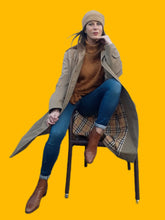 Charger l'image dans la galerie, Trench-Coat Pénélope - Paletot Burberrys. Taille XL, 42, 44. Tartan