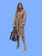 Charger l'image dans la galerie, Trench-Coat vintage April - Paletot Burberrys. Taille L, 40, 42. Tartan