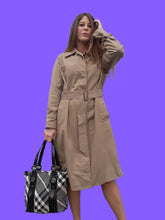 Charger l'image dans la galerie, Trench-Coat vintage April - Paletot Burberrys. Taille L, 40, 42. Tartan