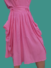 Charger l'image dans la galerie, Ensemble vintage Lucie - Rose à pois noirs. Taille M, 38, 40. Fabriqué en France