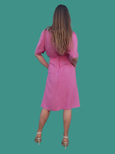 Charger l'image dans la galerie, Ensemble vintage Lucie - Rose à pois noirs. Taille M, 38, 40. Fabriqué en France