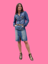 Charger l'image dans la galerie, Jupe "Seconde" Marthe - En jean fendue. Taille M, 38, 40. Sisley. Made in Rumania.