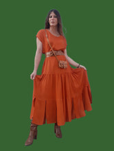 Charger l'image dans la galerie, Ensemble vintage Lola - Bohémienne. Taille M, L, 38, 40, 42, 44. Par contraste. Made in France