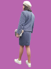 Charger l'image dans la galerie, Ensemble vintage Bruna - Damier satiné. Taille XXL, 44, 46. Albert Mill