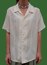 Charger l'image dans la galerie, Chemisette vintage Noûr - Broderies Egyptiennes. Taille XL, 42, 44. Claude Bauer.