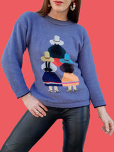 Charger l'image dans la galerie, Pull vintage Norma - Poupée Péruviennes. Taille M, 38, 40.