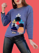 Charger l'image dans la galerie, Pull vintage Norma - Poupée Péruviennes. Taille M, 38, 40.