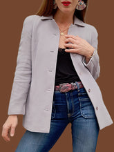 Charger l'image dans la galerie, Veste vintage Edna - Parme. Taille XS, 34, 36. Bazar Christian Lacroix. Made in France.
