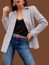 Charger l'image dans la galerie, Veste vintage Edna - Parme. Taille XS, 34, 36. Bazar Christian Lacroix. Made in France.