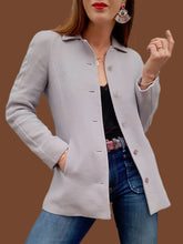 Charger l'image dans la galerie, Veste vintage Edna - Parme. Taille XS, 34, 36. Bazar Christian Lacroix. Made in France.
