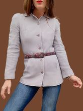 Charger l'image dans la galerie, Veste vintage Edna - Parme. Taille XS, 34, 36. Bazar Christian Lacroix. Made in France.