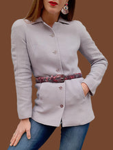 Charger l'image dans la galerie, Veste vintage Edna - Parme. Taille XS, 34, 36. Bazar Christian Lacroix. Made in France.