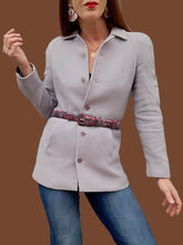 Charger l'image dans la galerie, Veste vintage Edna - Parme. Taille XS, 34, 36. Bazar Christian Lacroix. Made in France.