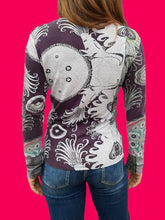 Charger l'image dans la galerie, Haut vintage Sarah - Taille S, 36, 38. Bazar de Christian Lacroix. Made in Italy.