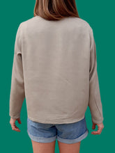 Charger l'image dans la galerie, Haut vintage Mia - Soie gris/beige chinée. Taille XL, 42, 44. Inscription Sonia Rykiel