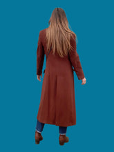 Charger l'image dans la galerie, Manteau vintage Meredith - En laine et cachemire marron chocolat. Taille M, 38, 40. Franck et Fils.