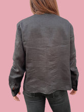 Charger l'image dans la galerie, Chemisier "seconde" Émilia - Gris anthracite. Taille L, 40, 42. Armani. Made in Italy