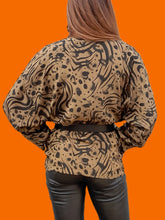 Charger l'image dans la galerie, Veste vintage Ysaline - Croisée à imprimé animalier. Taille XXL, 44, 46. Made in France