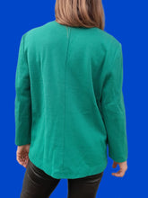 Charger l'image dans la galerie, Cardigan vintage Suzie - Vert texturé. Taille M, 38, 40. Donna de Vincente. Made in Italy