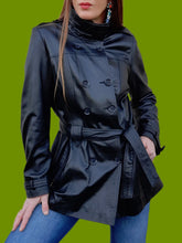 Charger l'image dans la galerie, Veste vintage Ilda - Cuir d'agneau noir. Taille M, 38, 40. YKS Leather