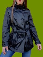 Charger l'image dans la galerie, Veste vintage Ilda - Cuir d'agneau noir. Taille M, 38, 40. YKS Leather