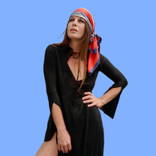 Charger l'image dans la galerie, Foulard vintage Lessly - Pure soie. Imprimé impressionniste. Jacques Fath. Made in France.