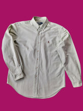 Charger l'image dans la galerie, Chemise "Seconde" Lionnel - Vert pâle à logo brodé en couleur. Taille L, 40, 42. Polo Ralph Lauren.