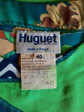 Charger l'image dans la galerie, Haut vintage Oriane - Imprimé foulard. M, 38, 40. Huguet Paris. Made in France.