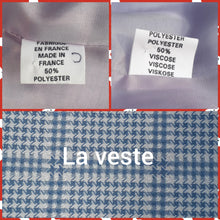 Charger l'image dans la galerie, Ensemble vintage Gladys - Imprimé pied-de-poule. Taille XXL, 44, 46. Albert Mil. Fabriqué en France