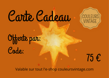 Charger l'image dans la galerie, Carte Cadeau Vintage 75 €