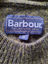 Charger l&#39;image dans la galerie, Pull vintage Benjamin - Chiné vert kaki et anis. Taille M, 38, 40. Barbour
