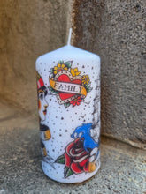 Charger l'image dans la galerie, Bougie grand format - Tattoo old school. Pillar Candle. Temerity Jones.

