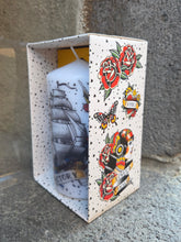 Charger l'image dans la galerie, Bougie grand format - Tattoo old school. Pillar Candle. Temerity Jones.
