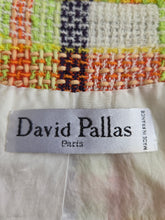 Charger l'image dans la galerie, Veste vintage Ilyana - En tweed texturé aux couleurs lumineuses. XS, 34, 36. David Pallas Paris. Made in France
